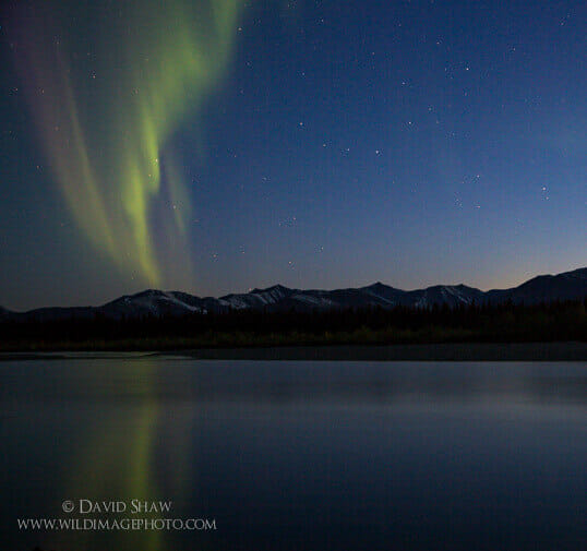 Aurora on the Kelly River, Alaska