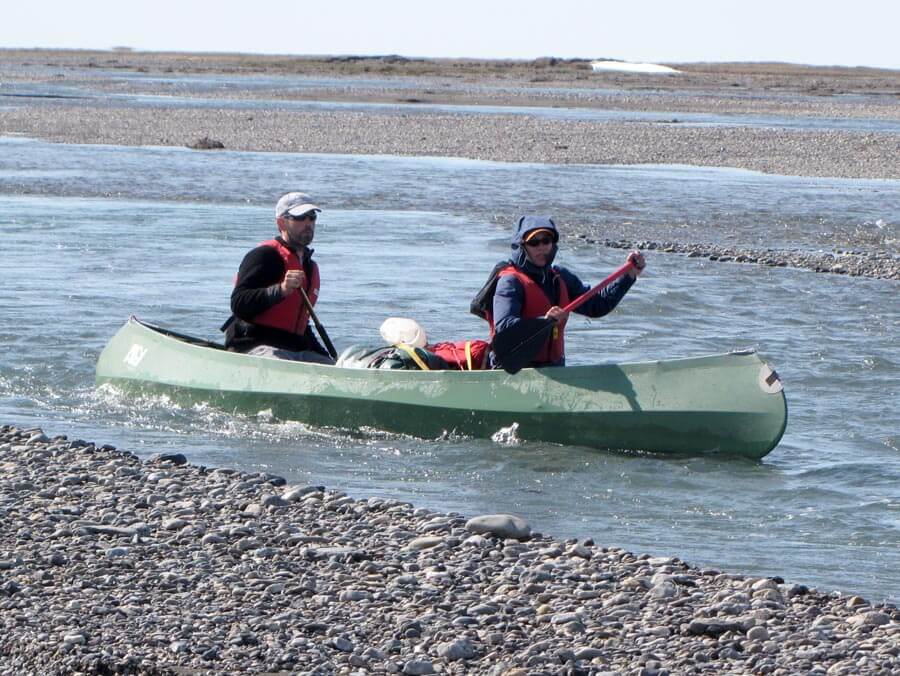 canoeing in the arctic