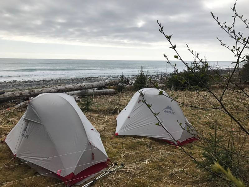 camping in Glacier Bay