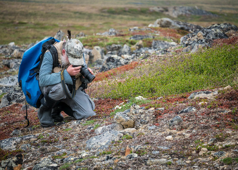 photographer in the Arctic Refuge