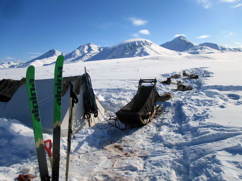 winter camping expedition in Alaska's Arctic