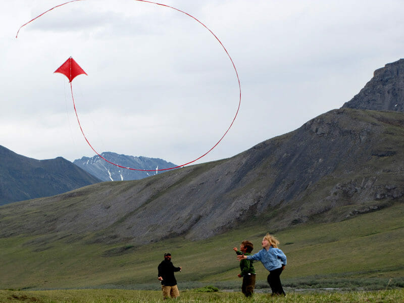 children enjoy Alaska's Brooks Range