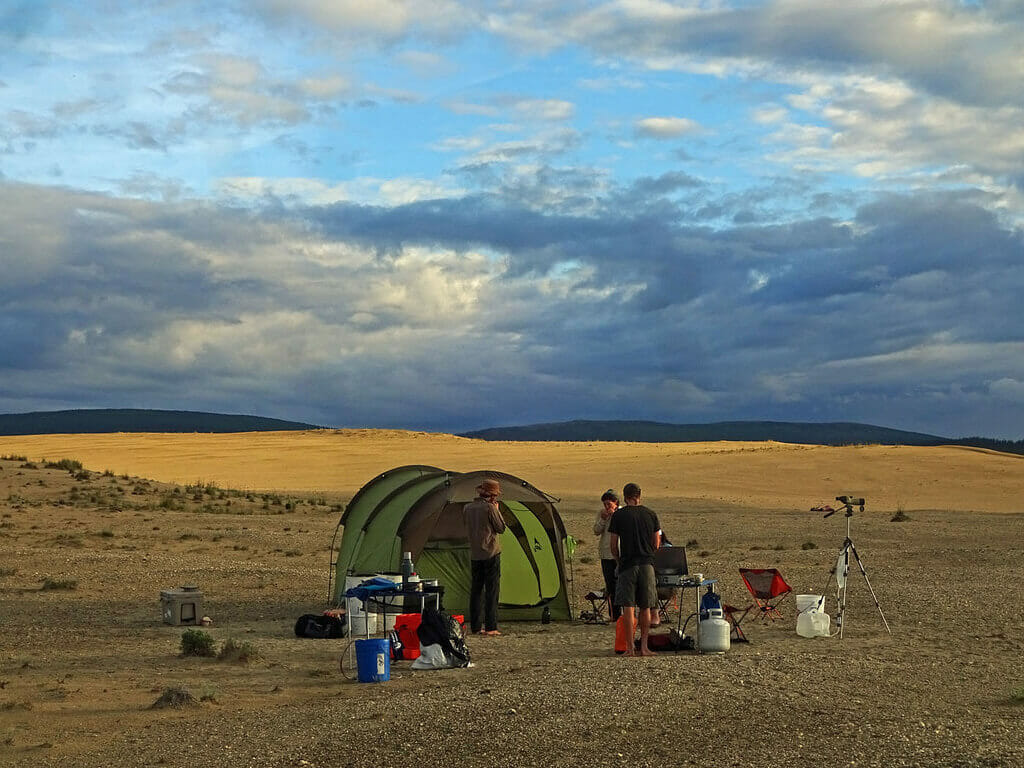 Camping in Kobuk Dunes