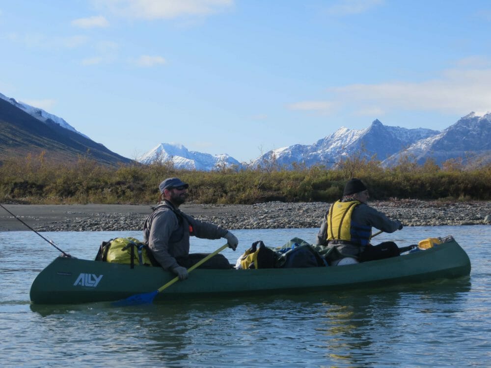 canoeing in the Arctic