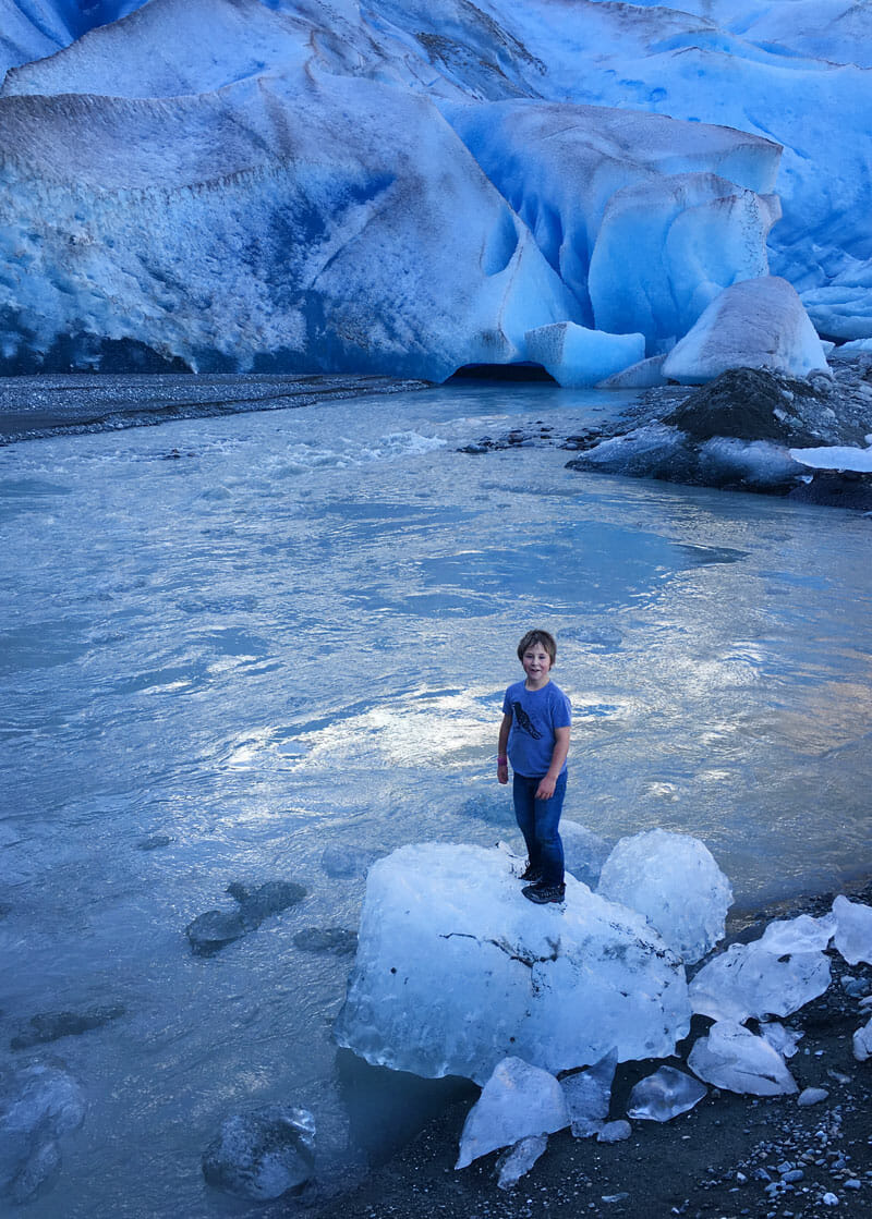 Glacier Ice with child
