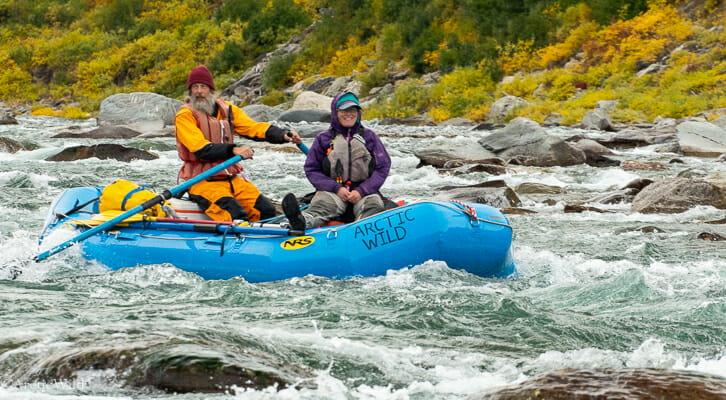 rafting the kongakut river in Arctic Alaska