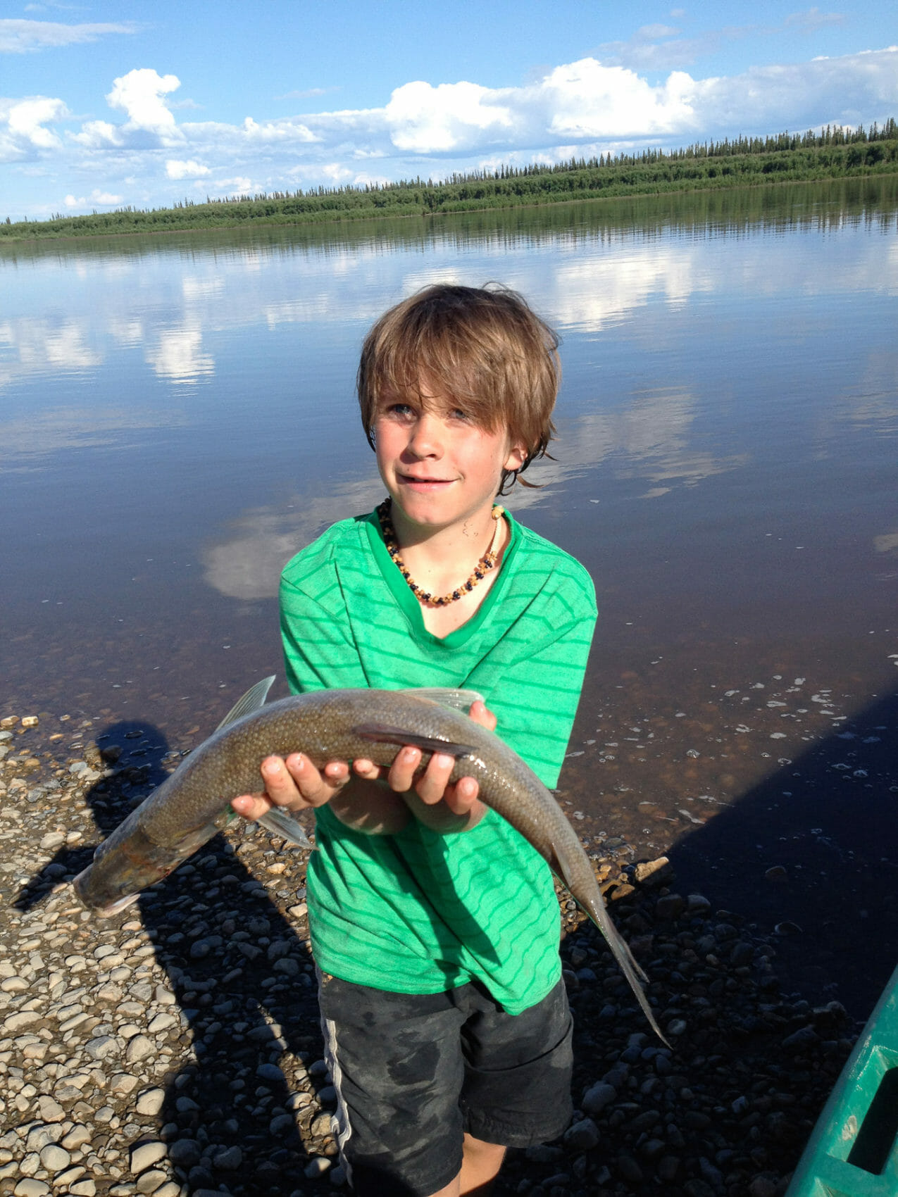 Fishing in the Porcupine River Alaska