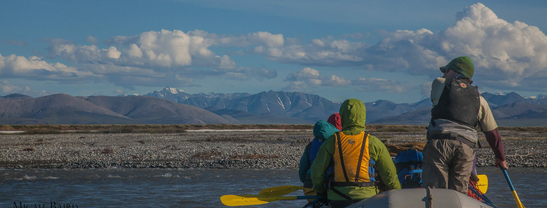 rafting from the Brooks Range in the Arctic Refuge. Micah Baird Photo.