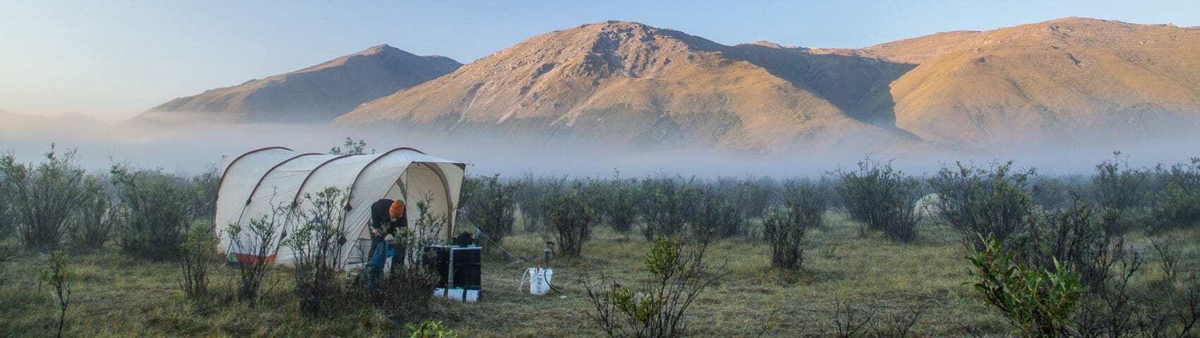 A camp in the Noatak Valley, Gates of the Arctic National Park, AK USA.