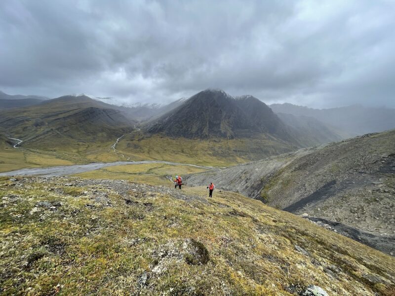 Hiking from a base camp in Gates of the Arctic National Park Alaska with Arctic Wild