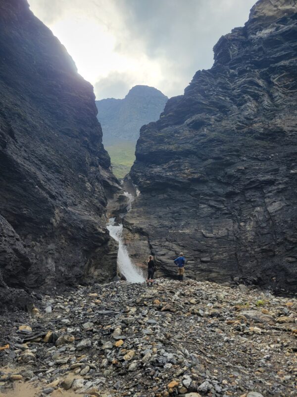 Hiking to a waterfall in Gates of the Arctic National Park with Arctic Wild