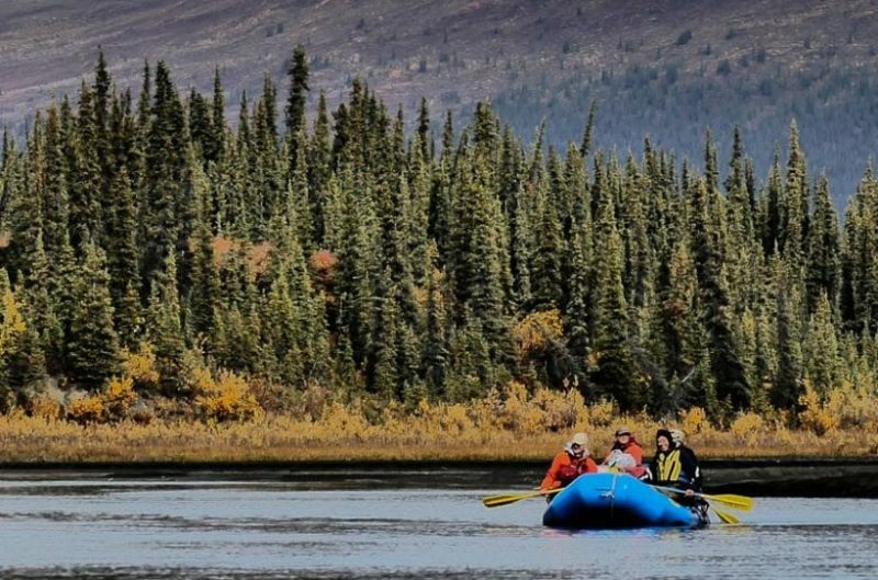 rafting on the wind river in Alaska