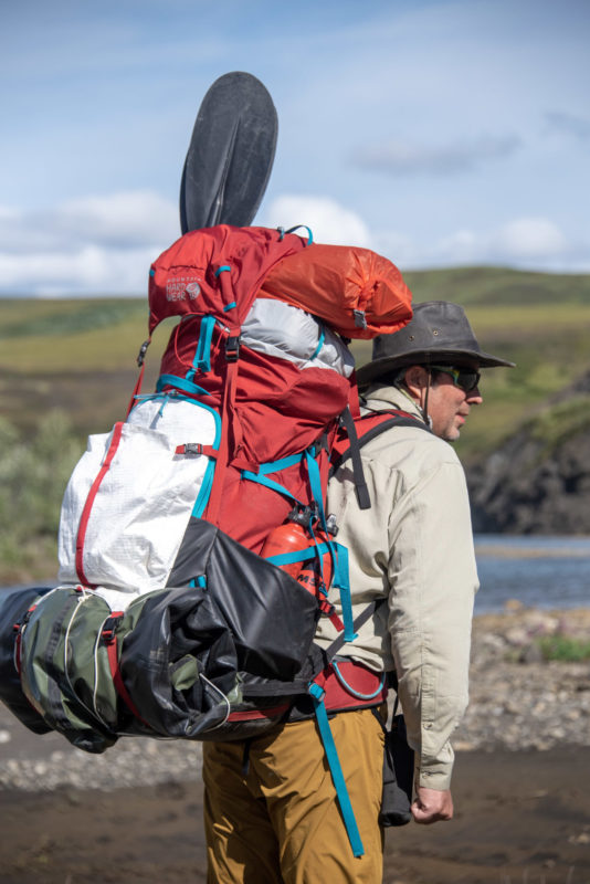 backpacking and packrafting with big packs