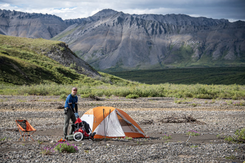 camping in the western arctic