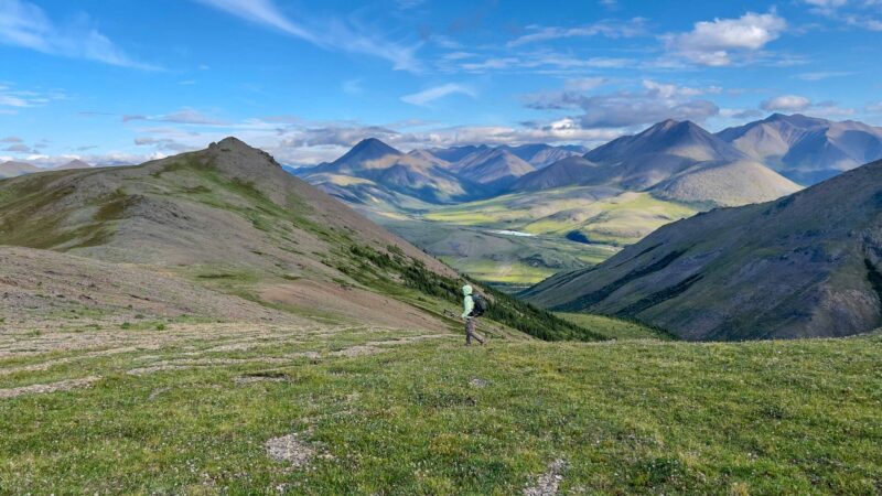 Hiking in the Brooks Range near the Firth River