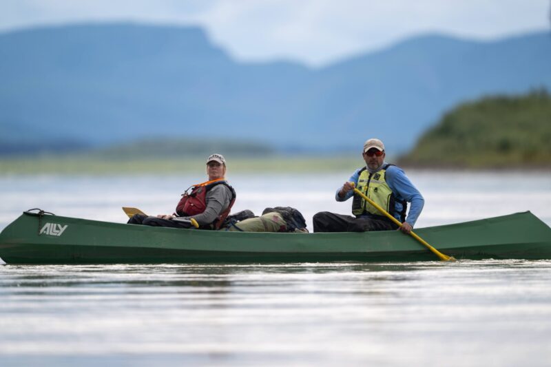 paddling the yukon river in Alaska