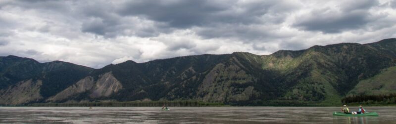 canoeing the yukon river in Alaska's Yukon Charley Preserve
